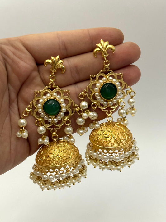 Premium Brass Safeena Jhumka