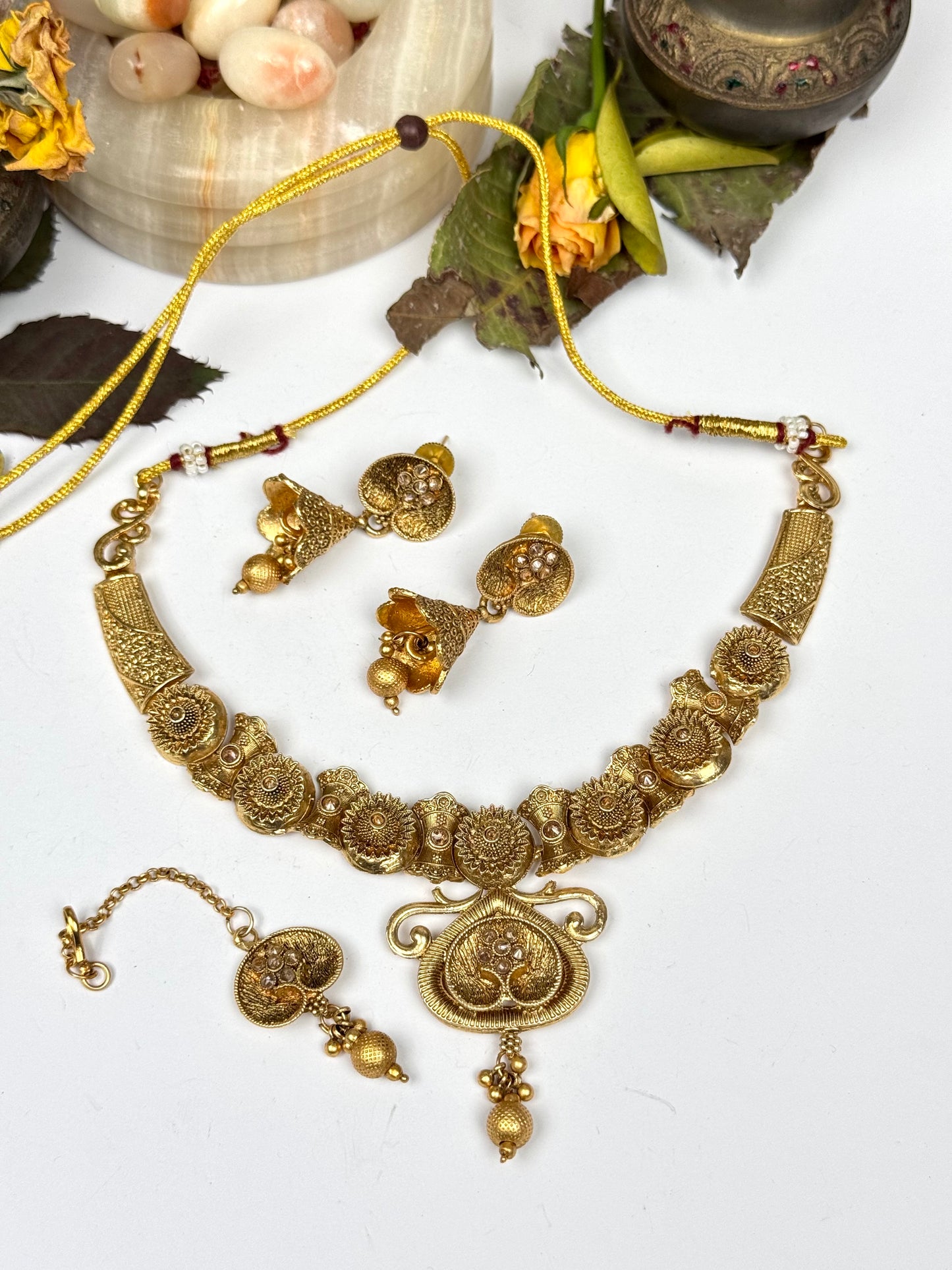 Rajwadi Maira Necklace Set