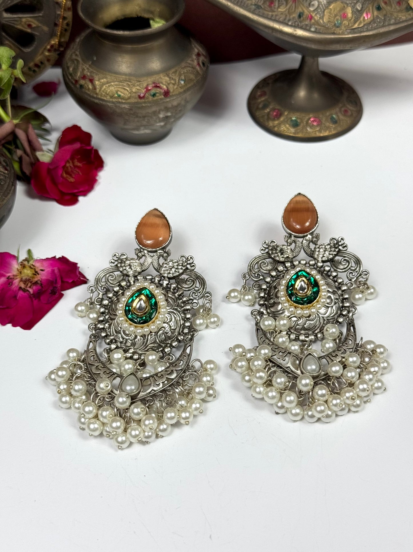 Premium oxidised Aisha Earrings