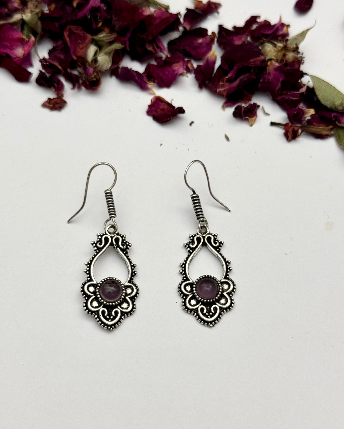 Premium brass made Oxidised Mini Earrings