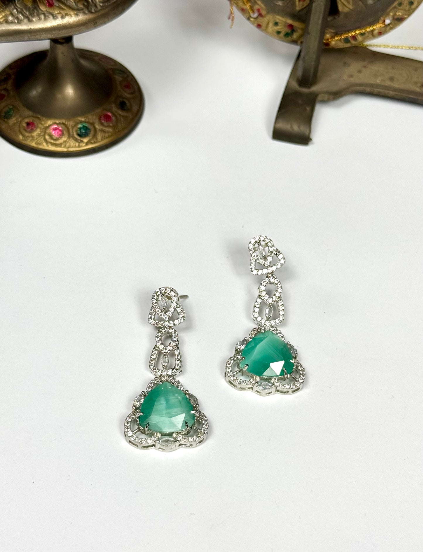 American Diamond 1 karat Earrings