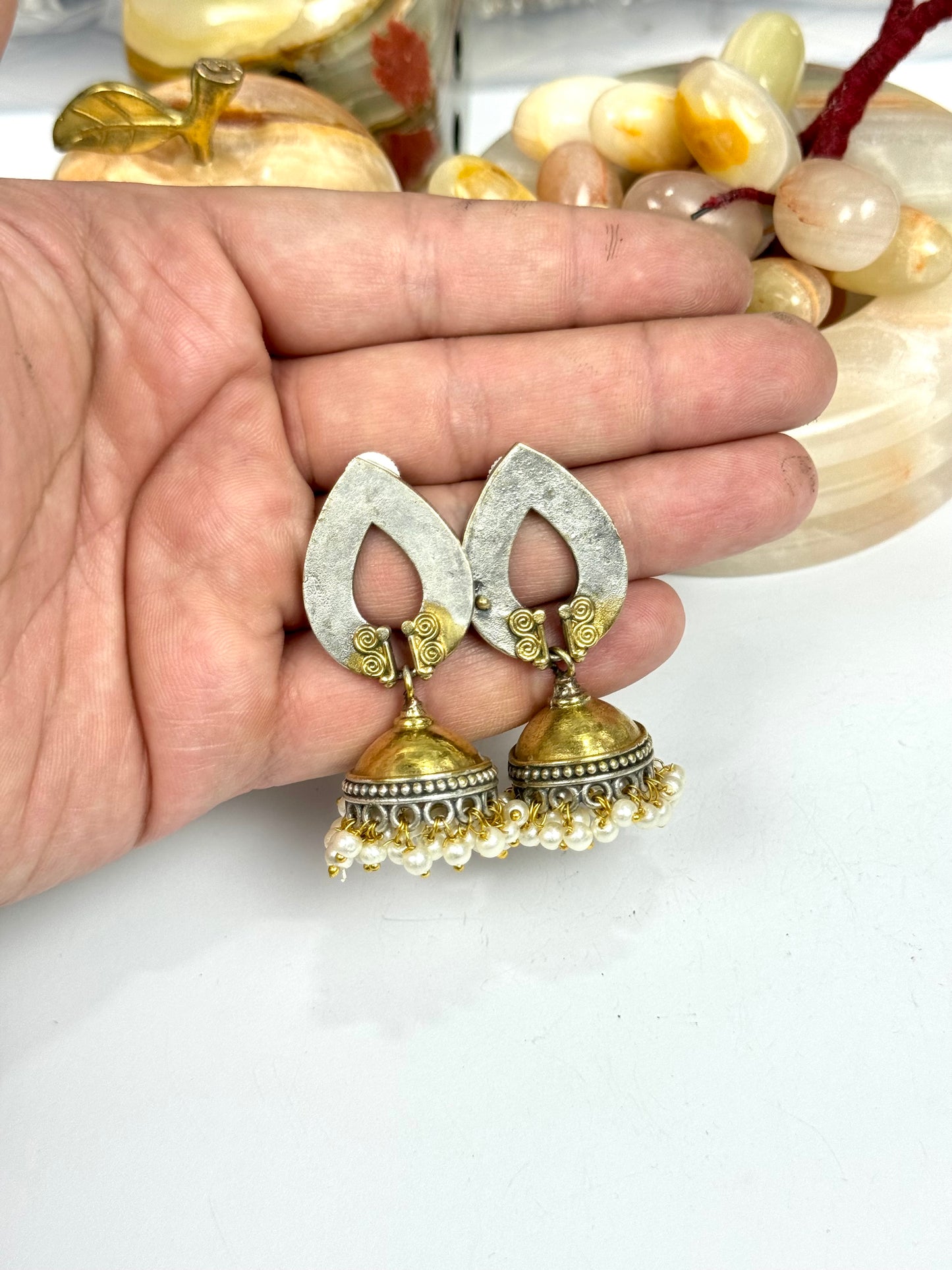 Premium oxidised Brass made Earrings