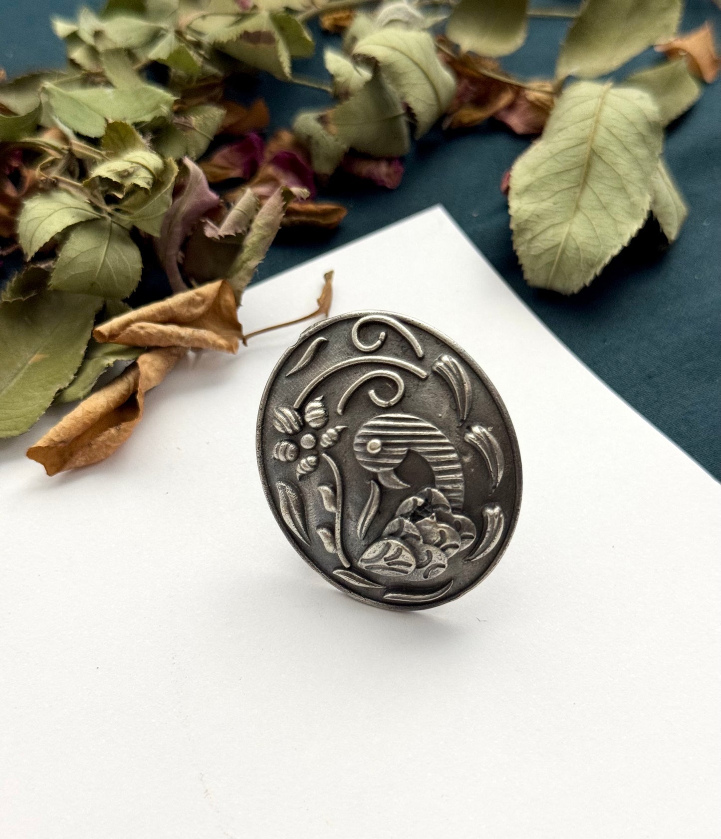 Premium Oxidised Brass Made Adjustable Rings