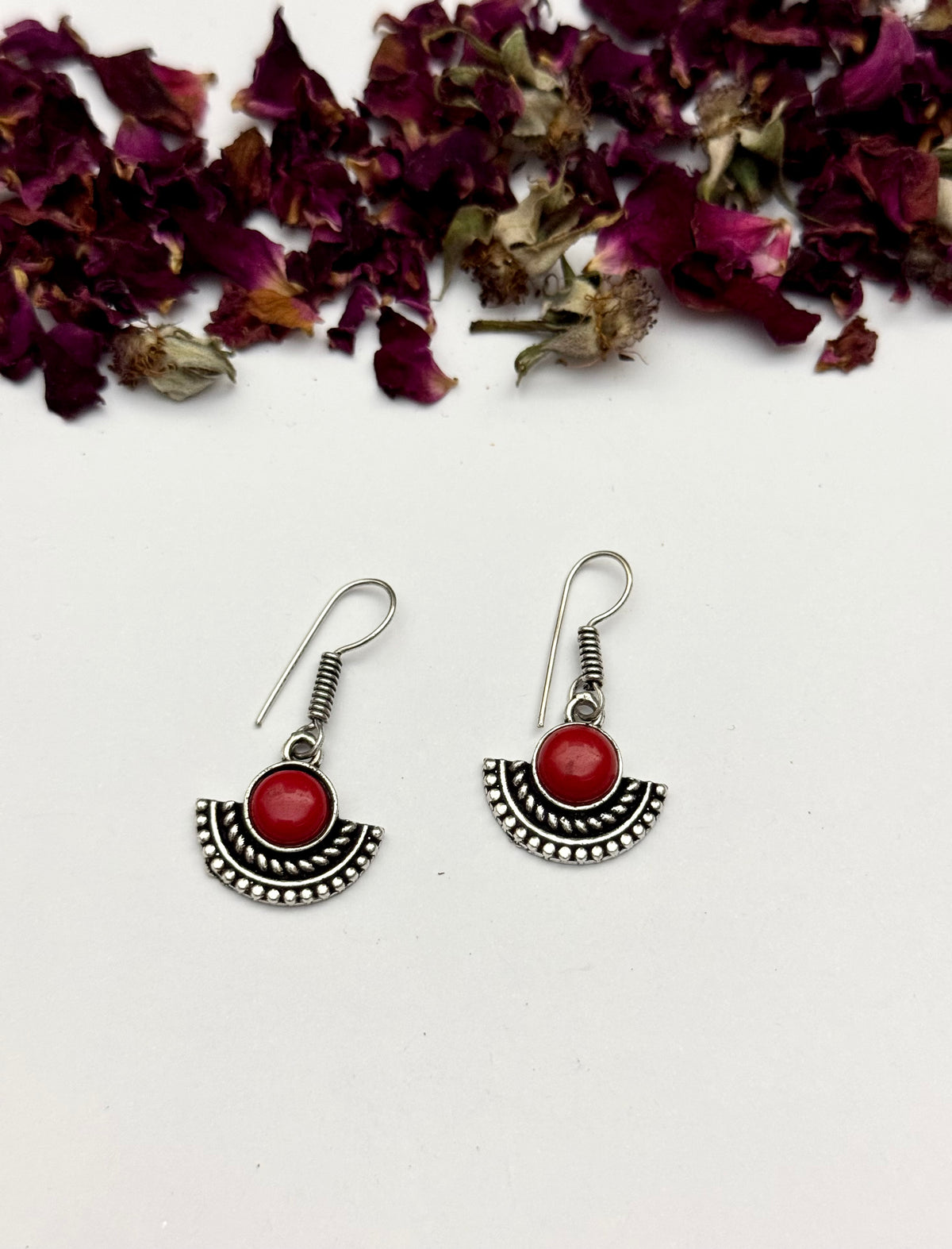 Premium Brass made Oxidised Mini Earrings