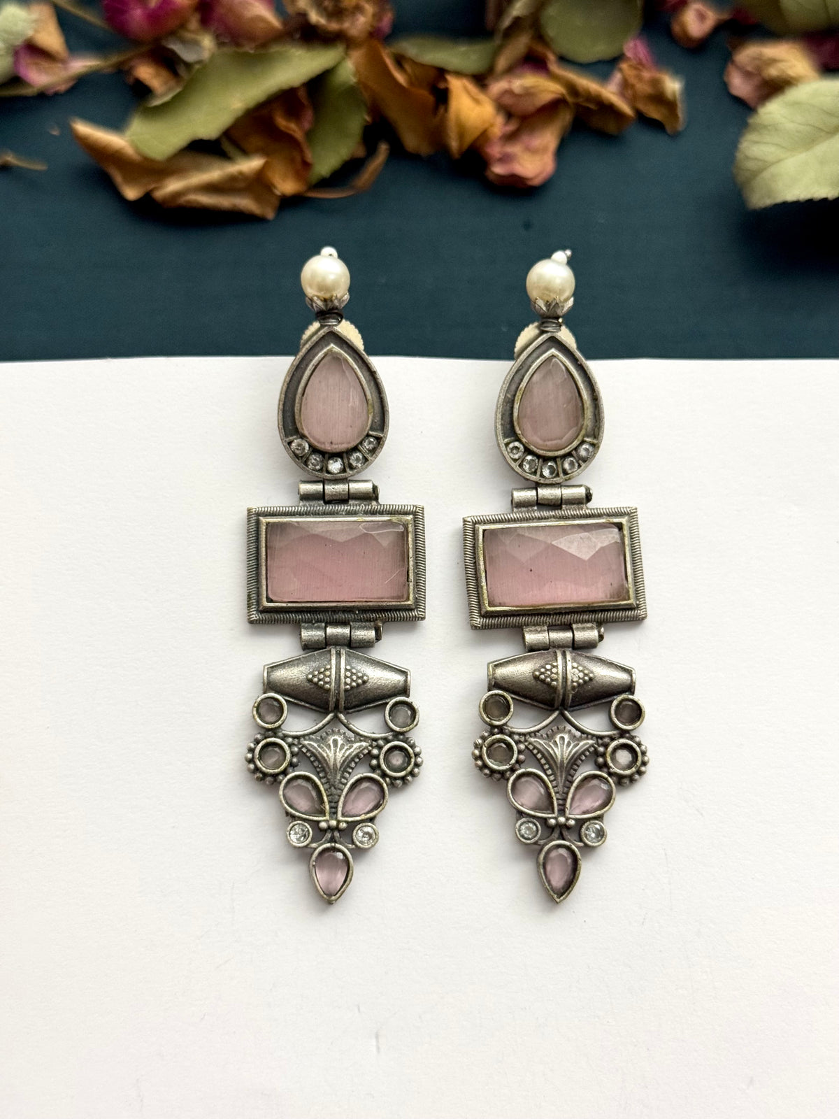 Premium oxidised Brass made Earrings