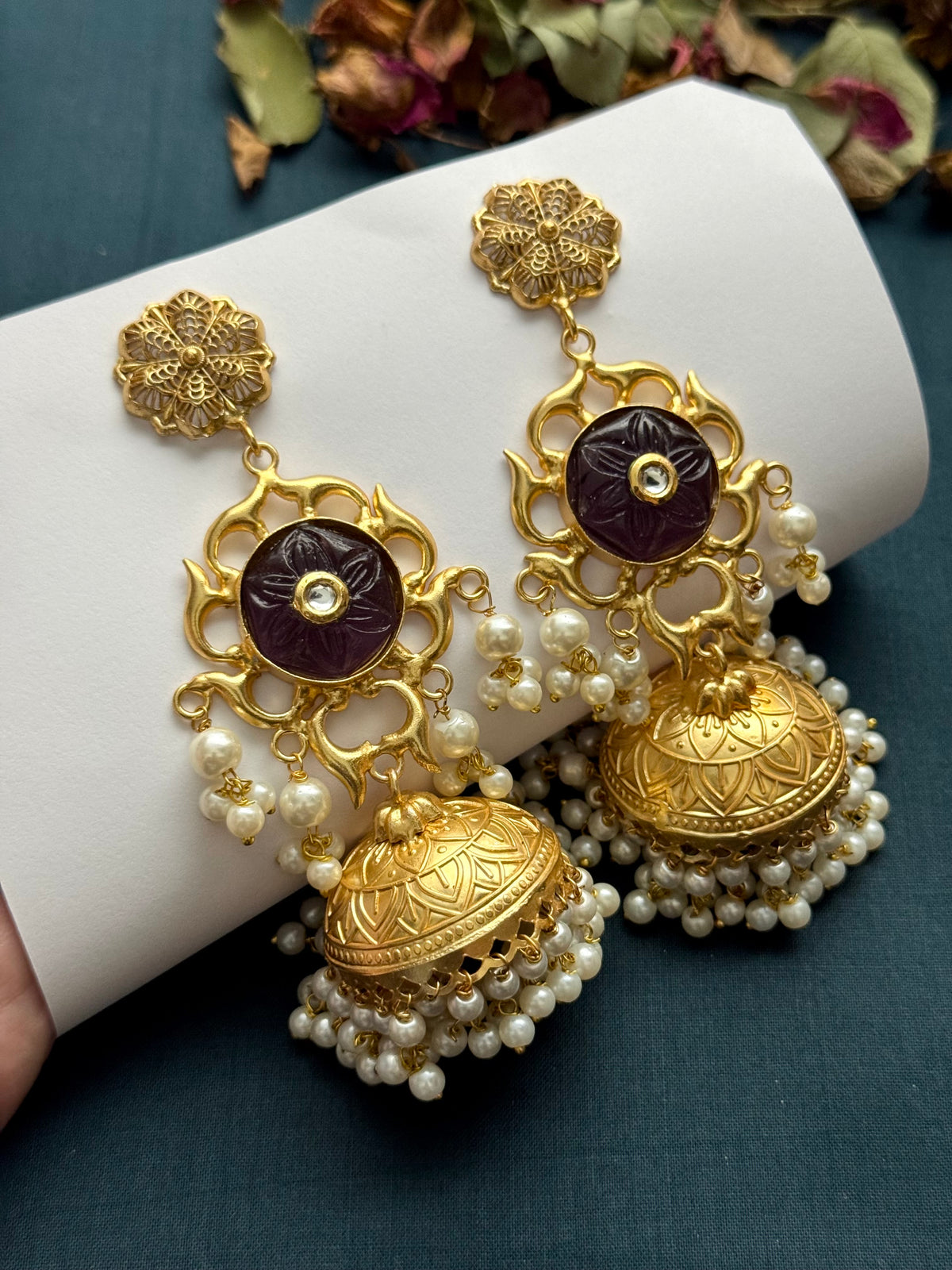 Premium Brass Musarrat Jhumka