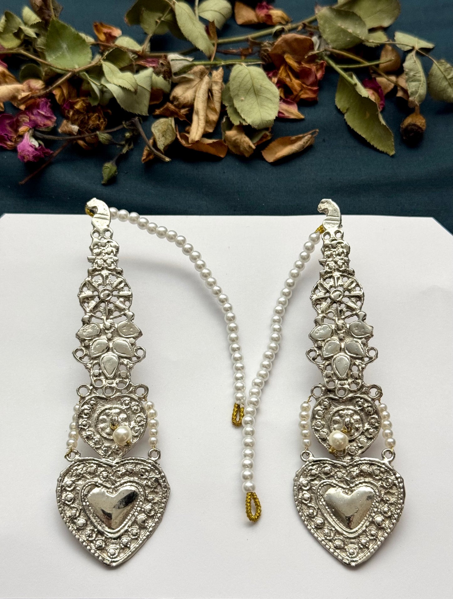 Boho Tribal Statement Earrings | Antique Finish Ethnic Drop Earrings for Women