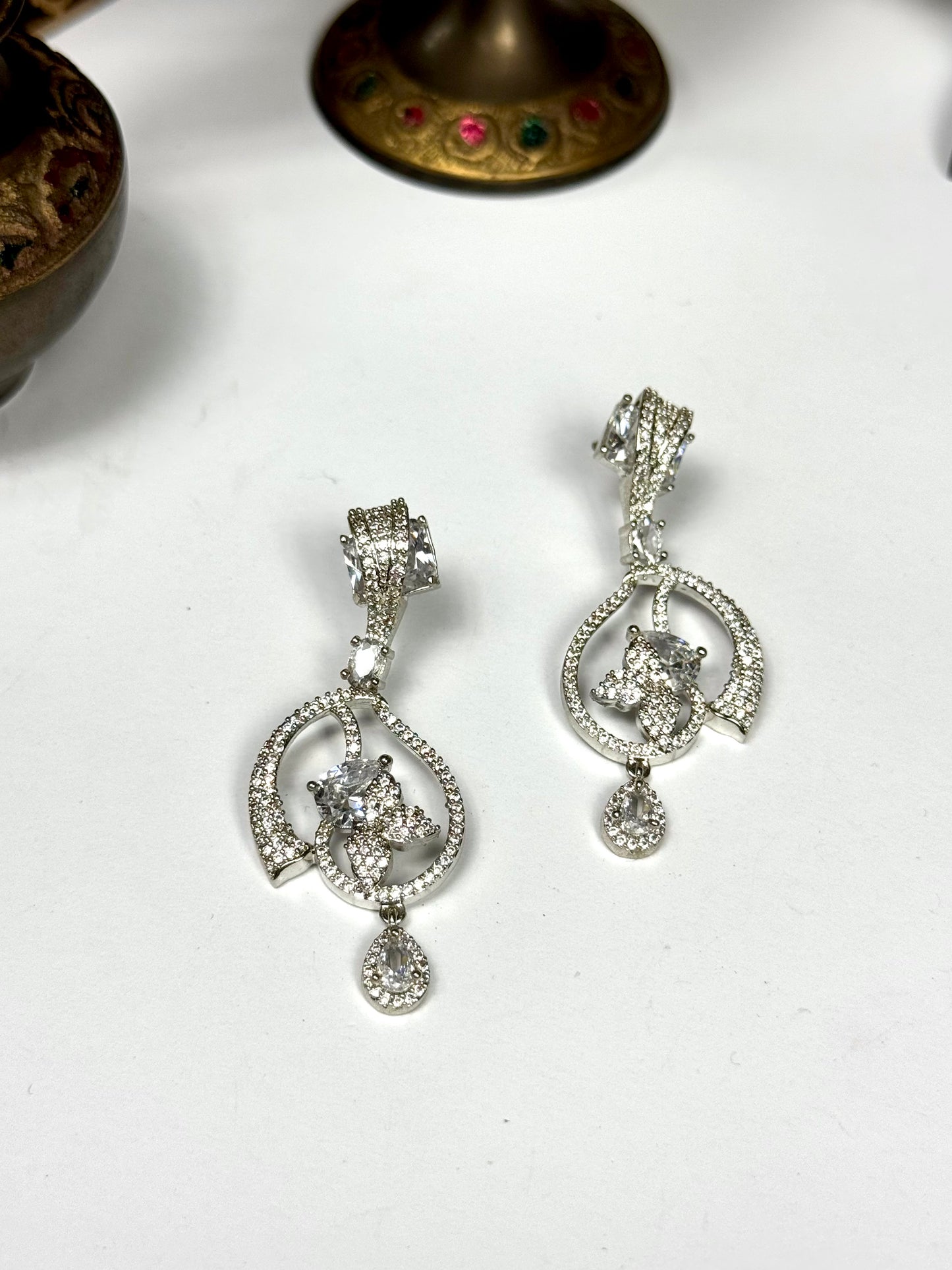 American Diamond 1 karat Earrings
