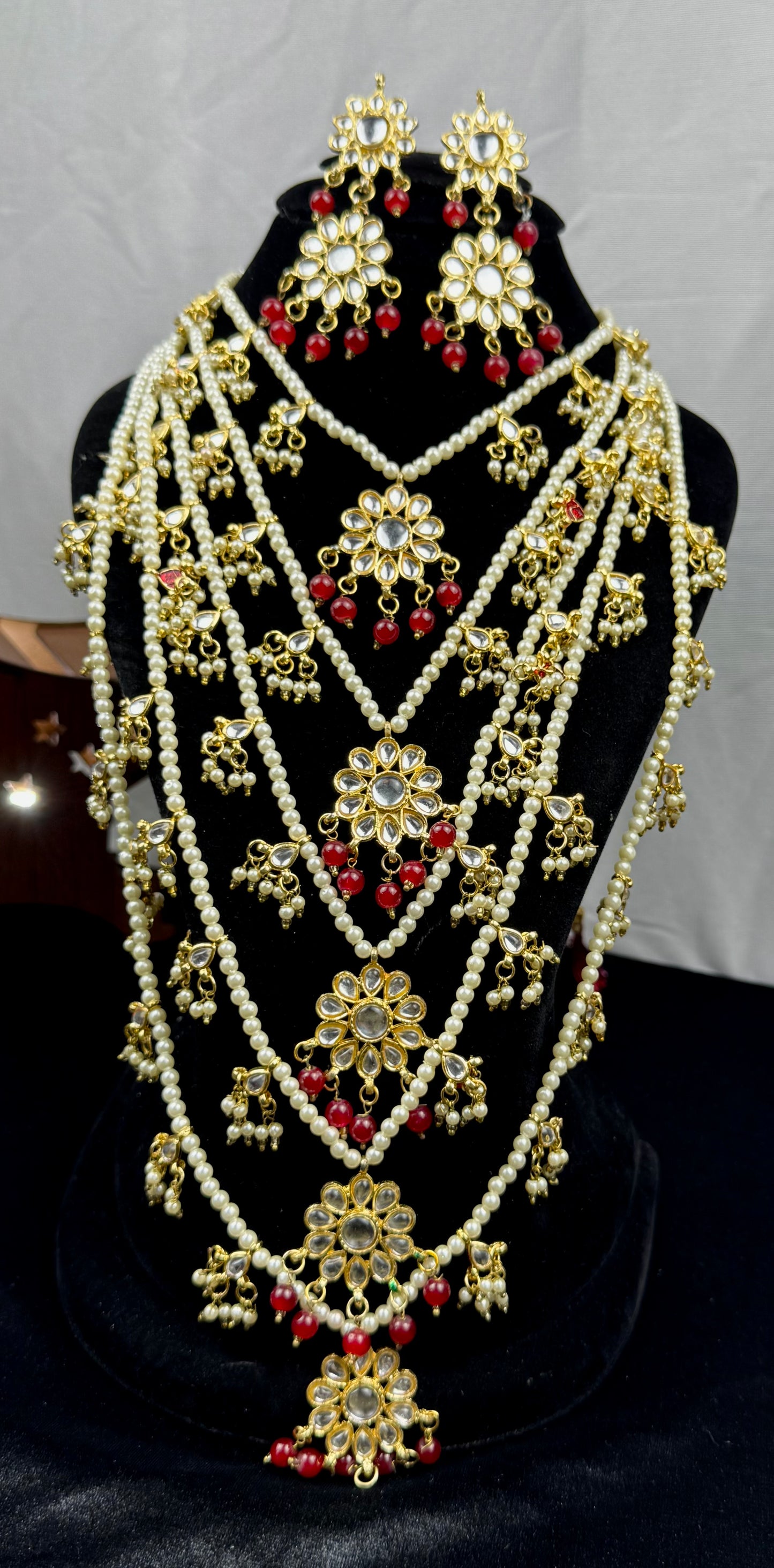 Imported Kundn 5 Layers Mala Set