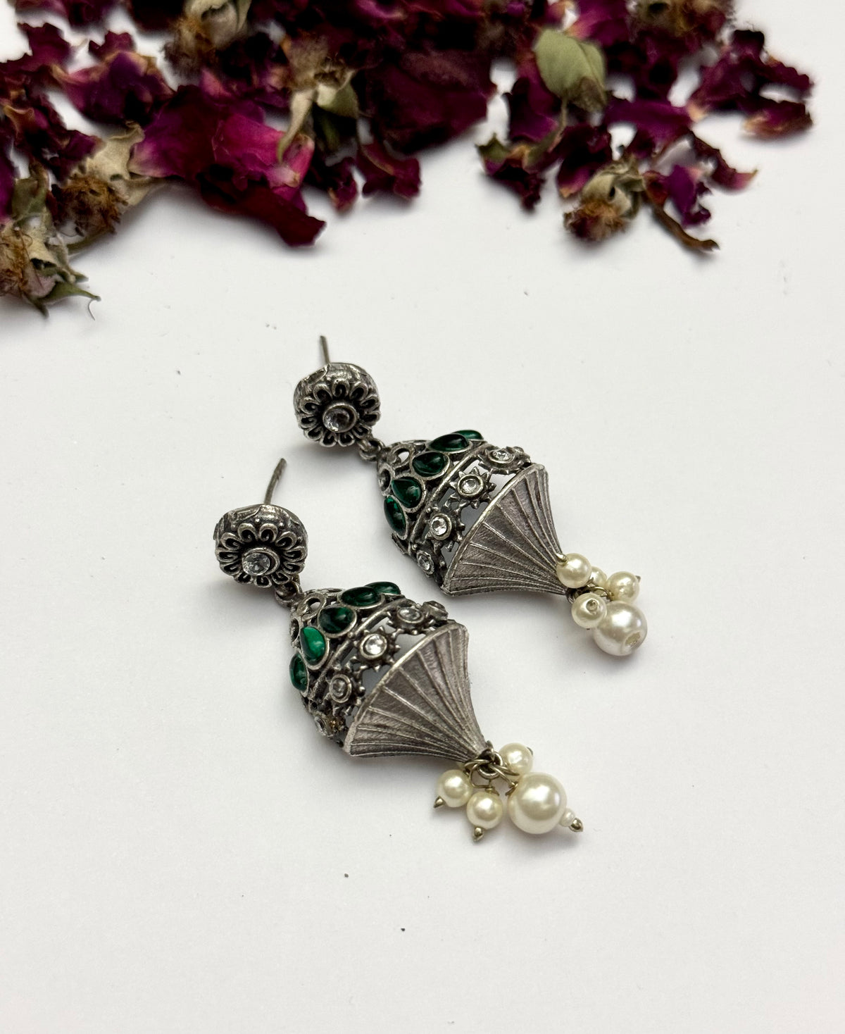 Premium oxidised Brass made Earrings