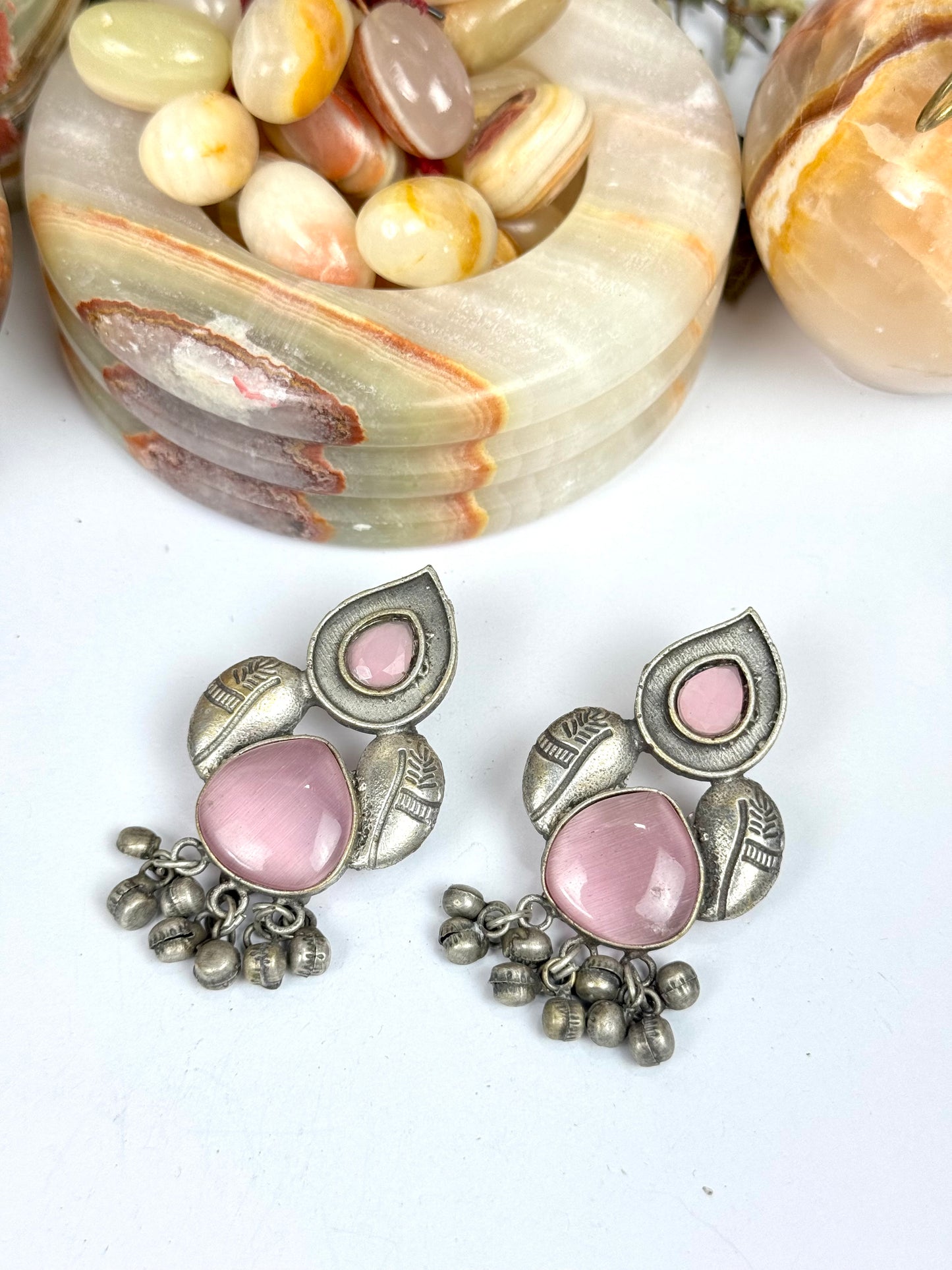 Premium Brass Made Oxidised Earrings