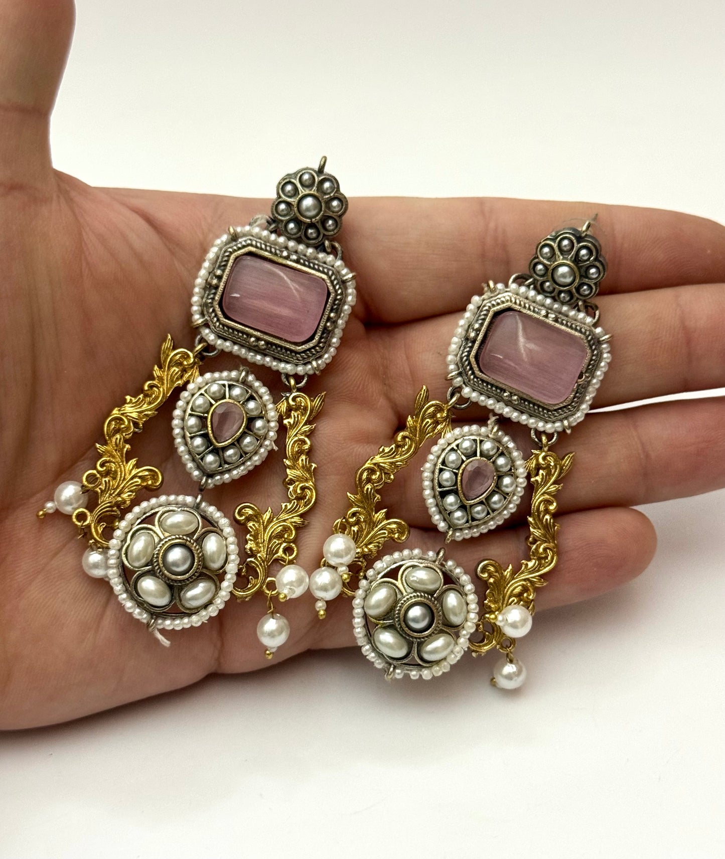 Premium Brass made Designer Oxidised Earrings