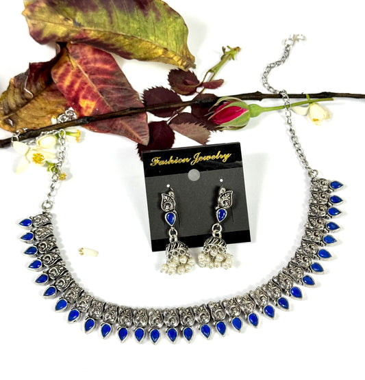 Premium Oxidised Amar Set