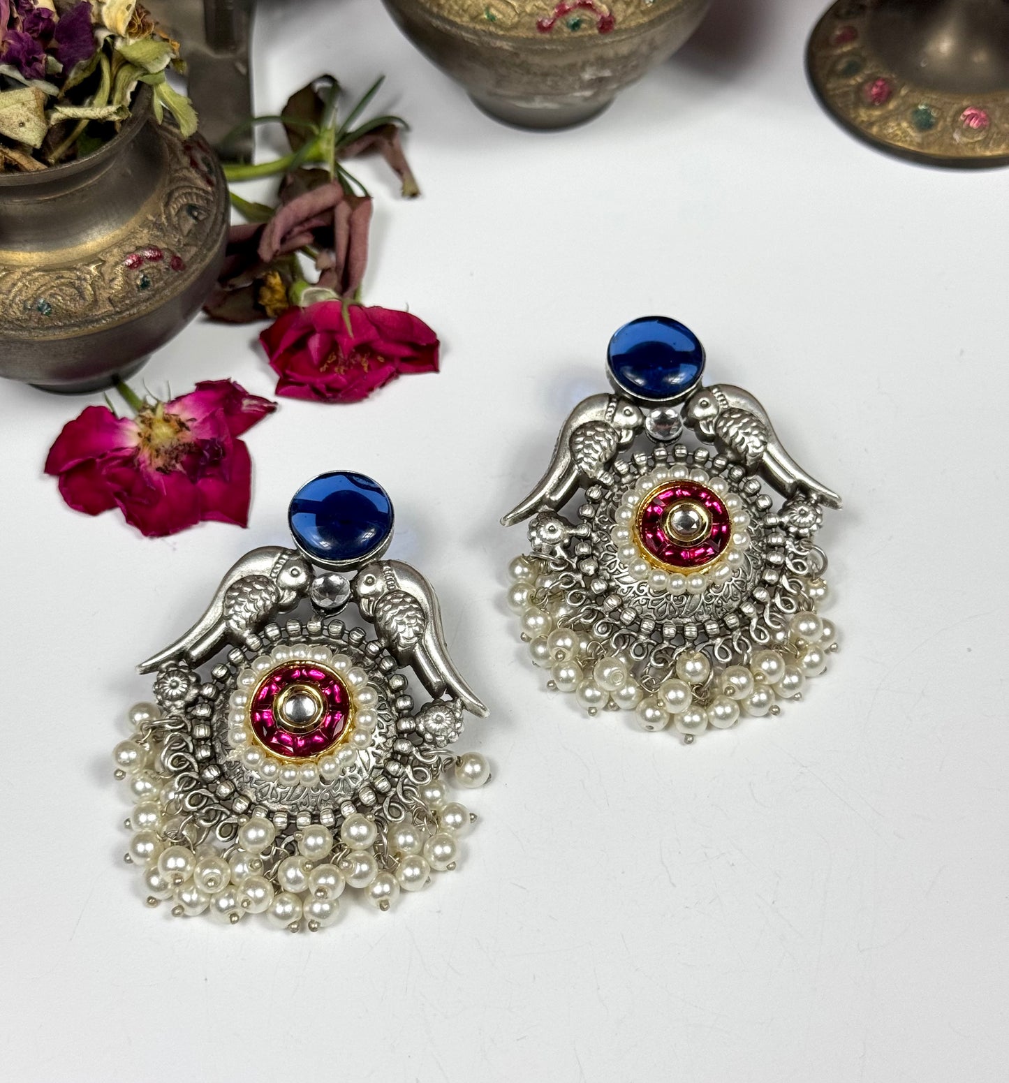 Premium Oxidised Heba Earrings