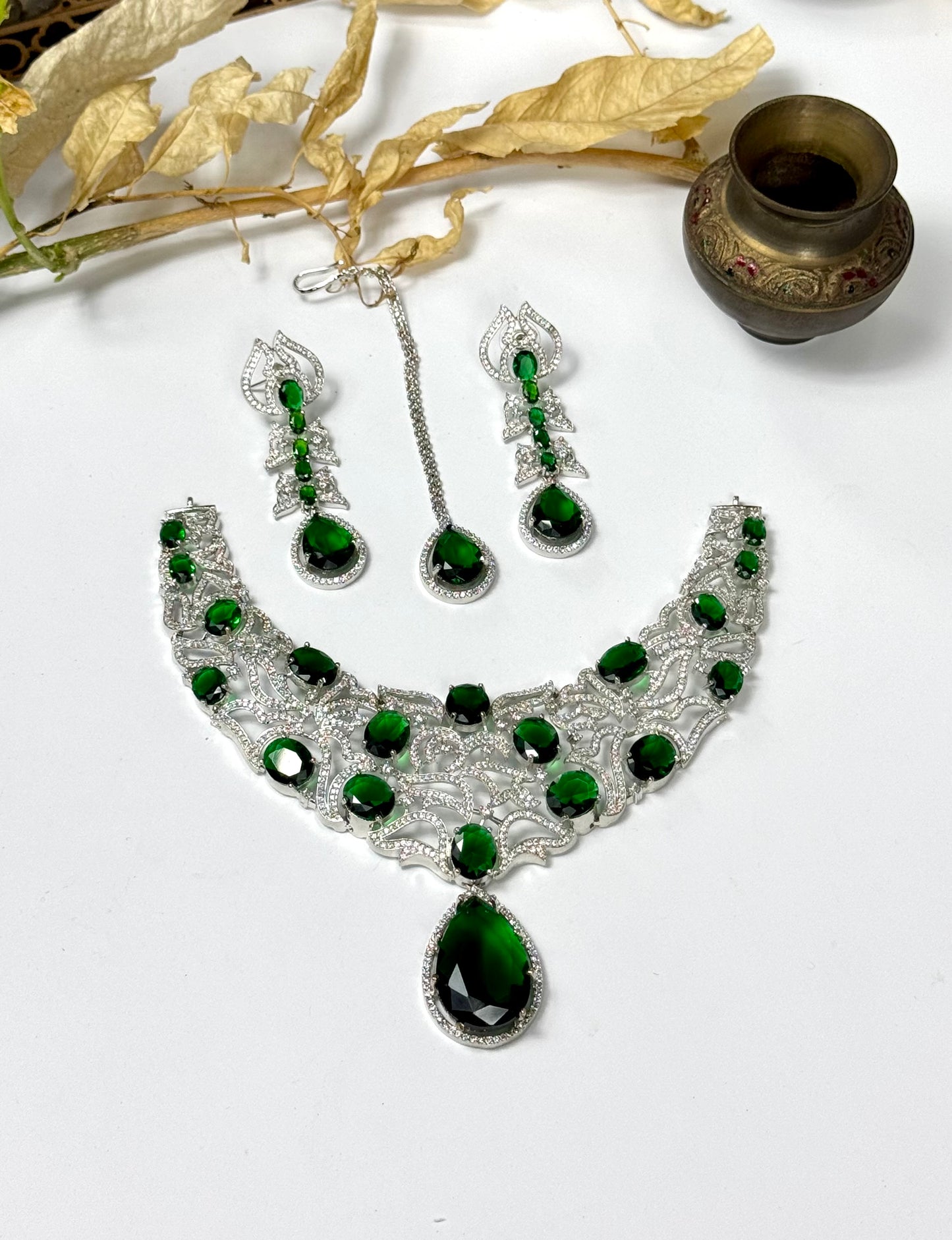 American Diamond 1 karat Designer set