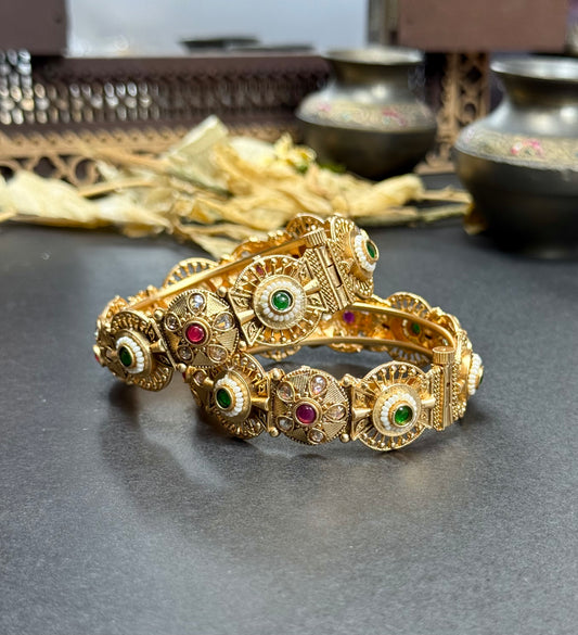 Rajwadi openable Bangles pair