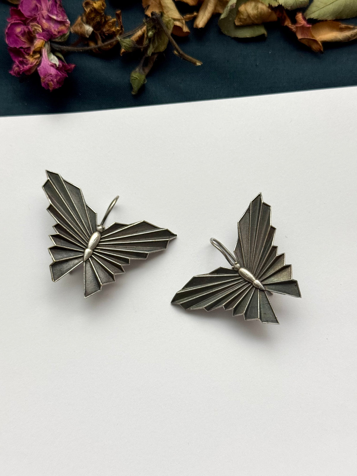 Premium Oxidised Butterfly Earrings