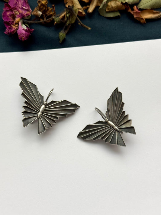 Premium Oxidised Butterfly Earrings