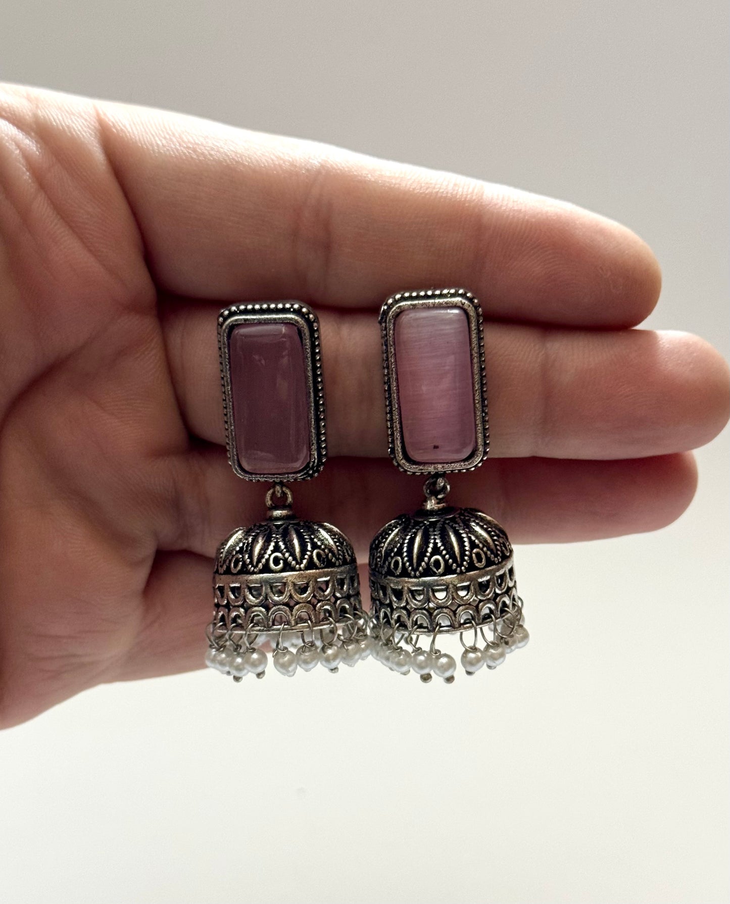 Premium Brass made oxidised Jhumka