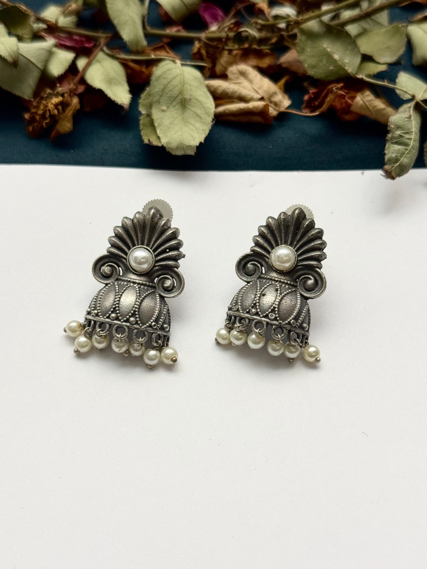 Premium Brass made Oxidised Earrings