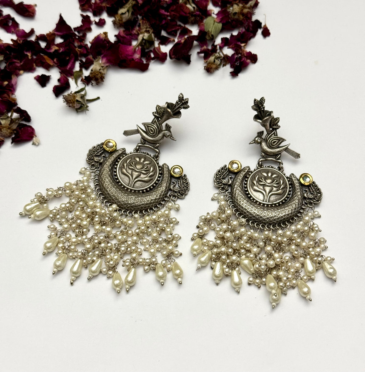Premium oxidised Brass made Earrings