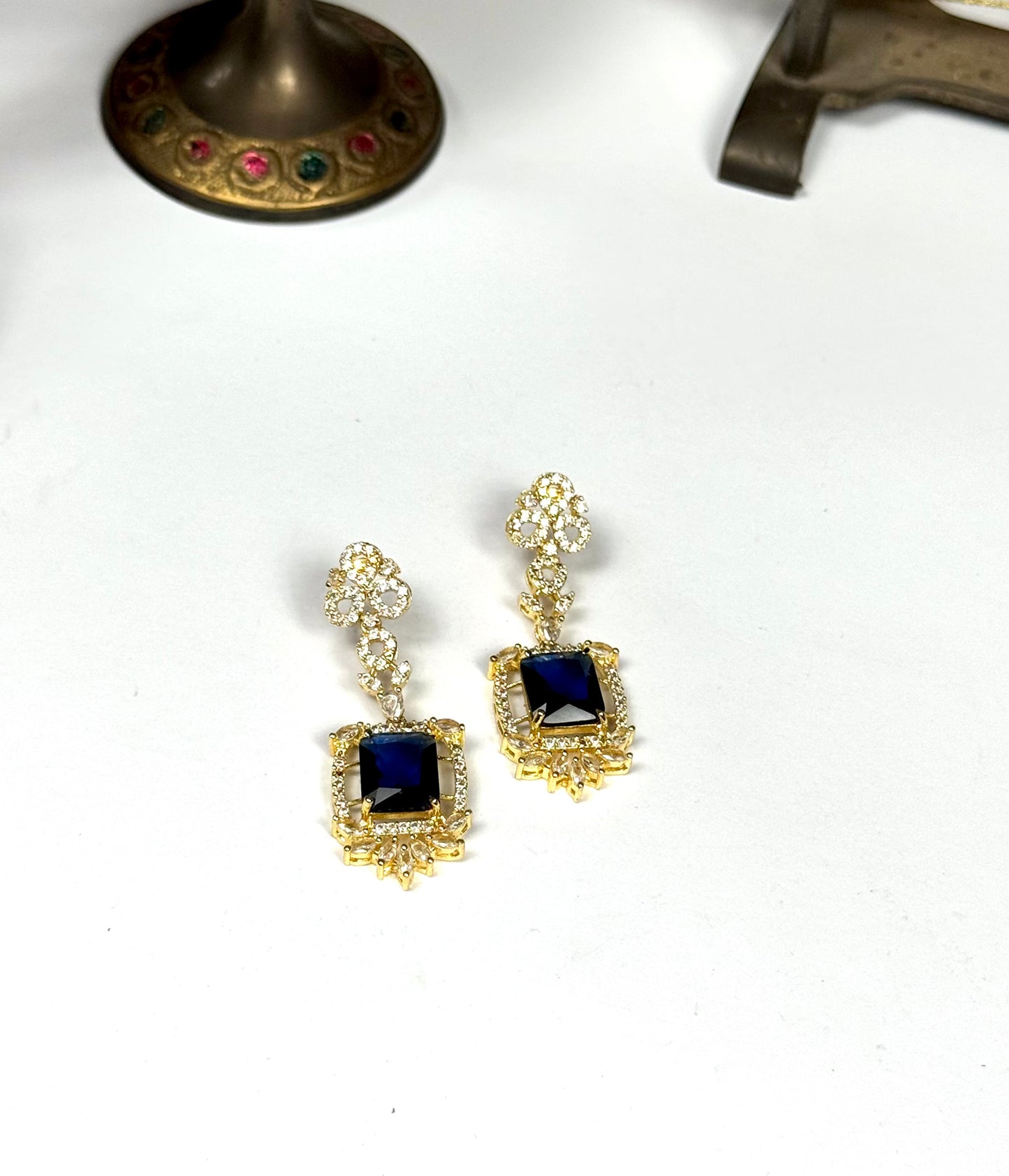 American Diamond 1 karat Earrings