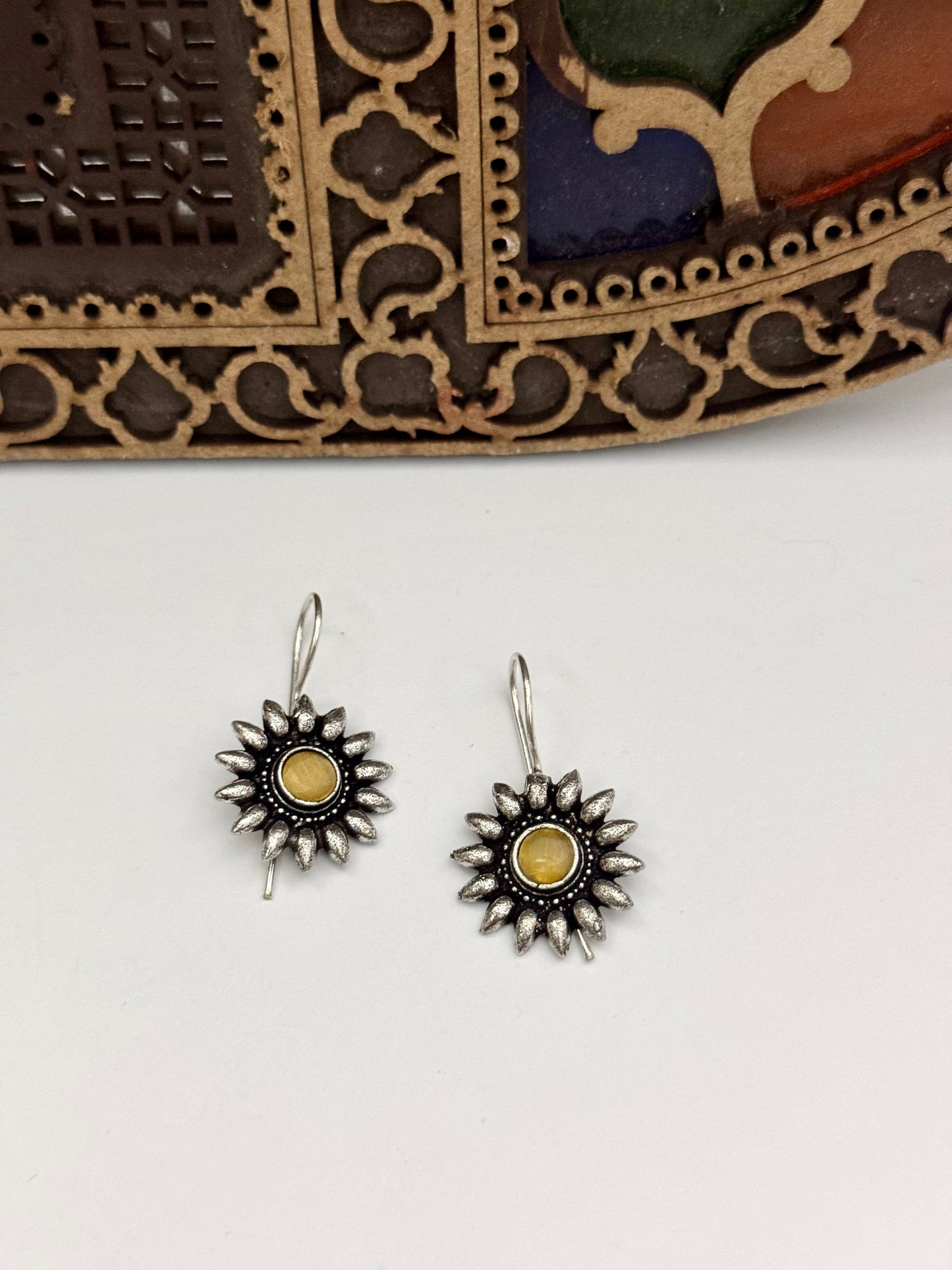Premium oxidised Brass made Earrings