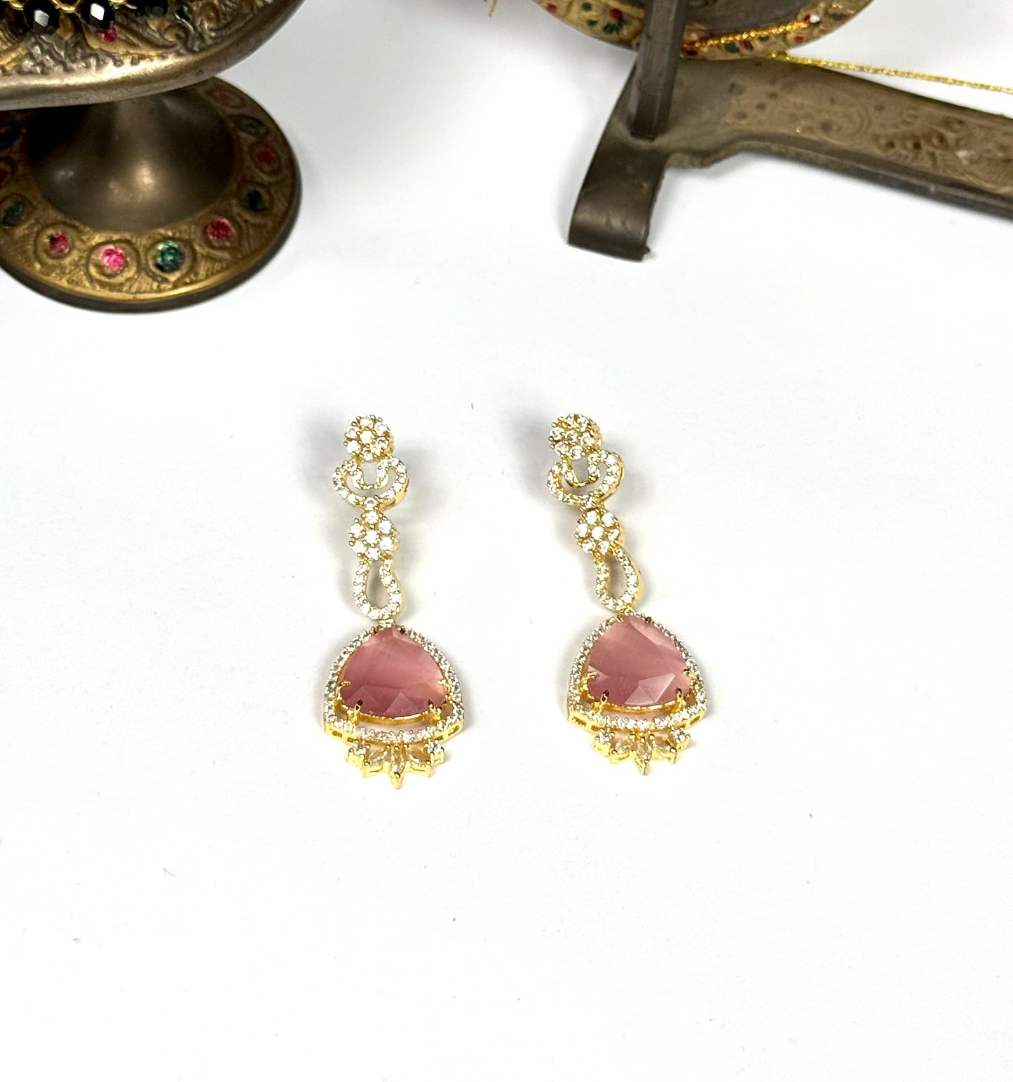 American Diamond 1 karat Earrings