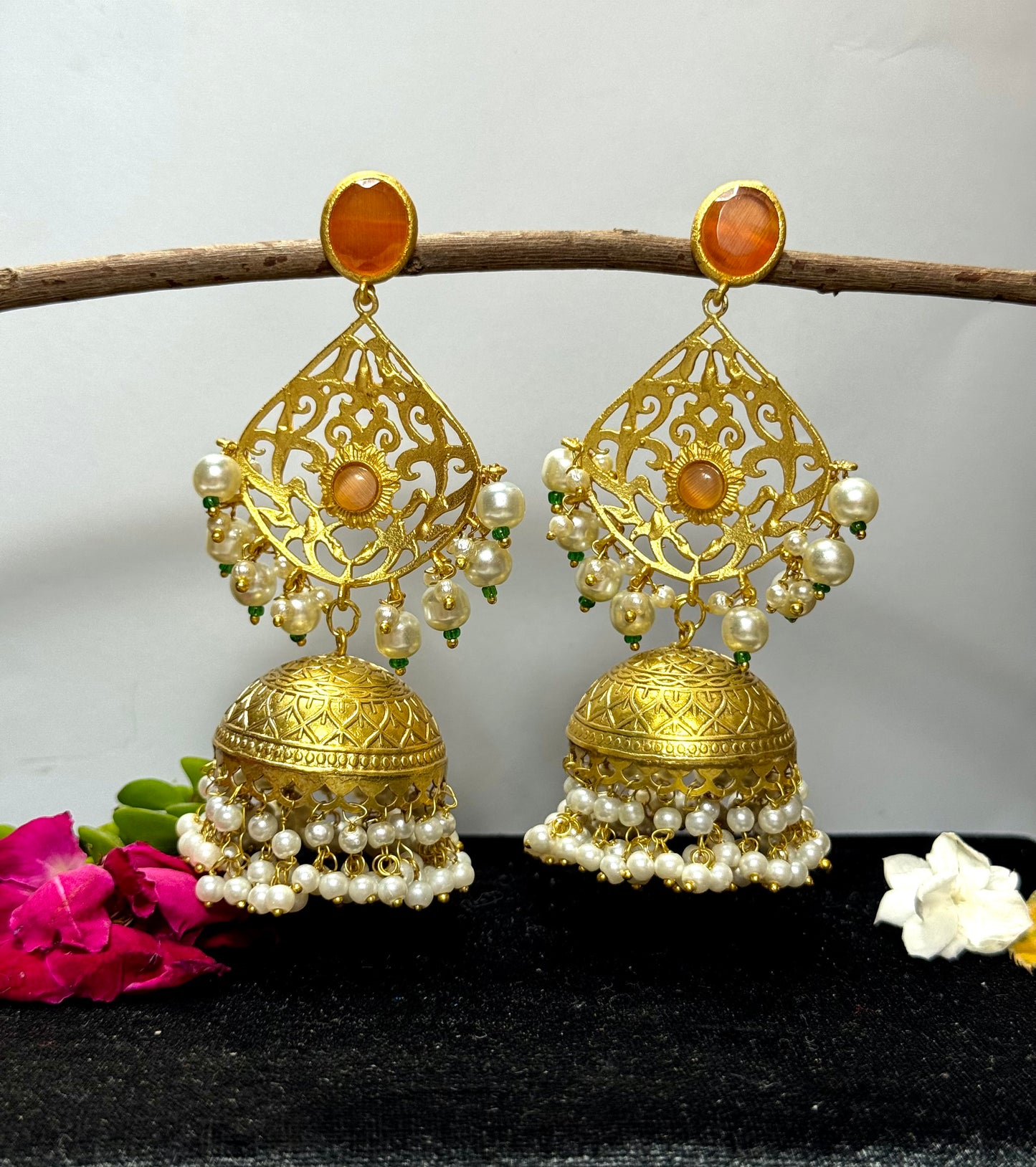 Premium Brass sara Jhumka