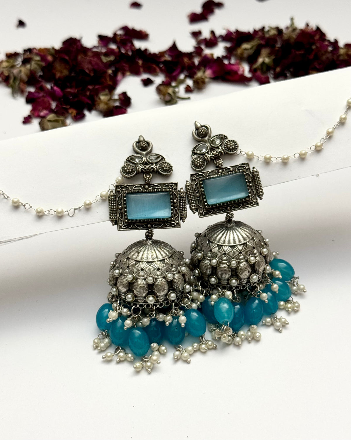 Premium Oxidised Brass made Full size jhumka
