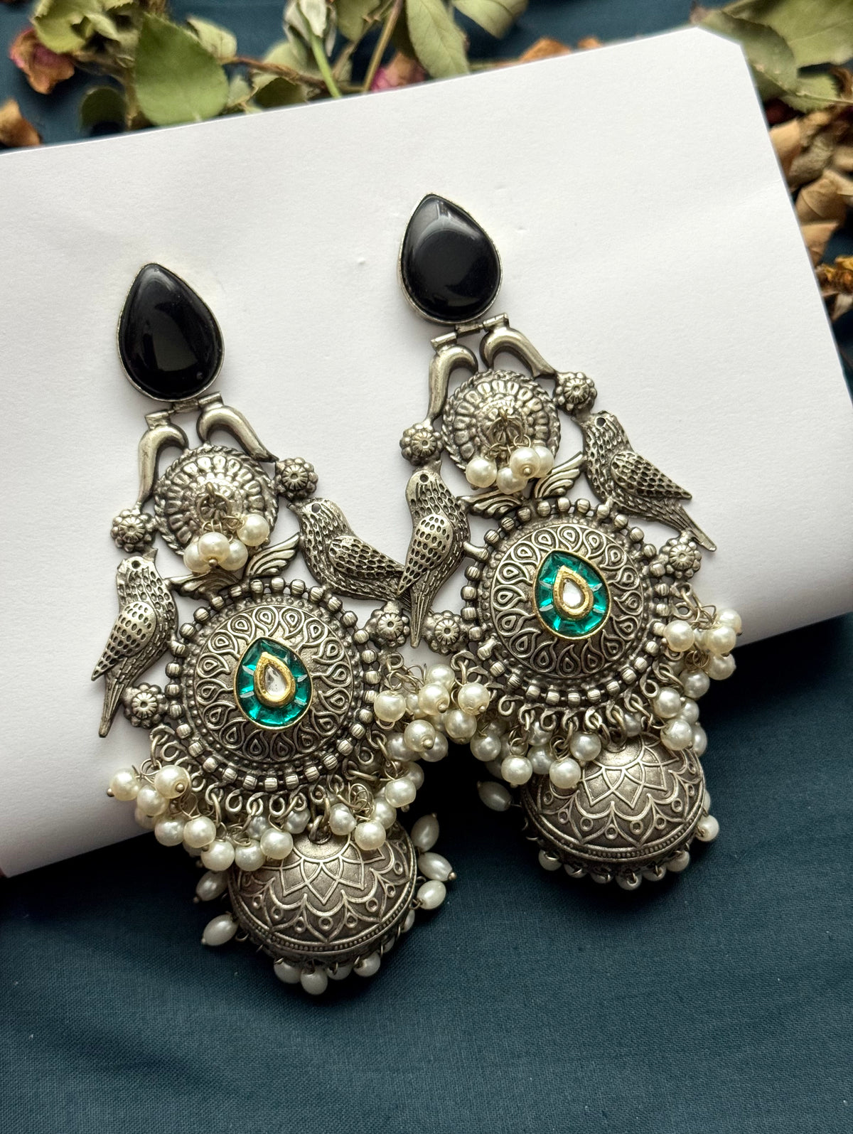 Premium Oxidised Tehzeeb jhumka