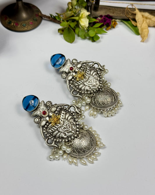Premium Oxidised Fatima Jhumka