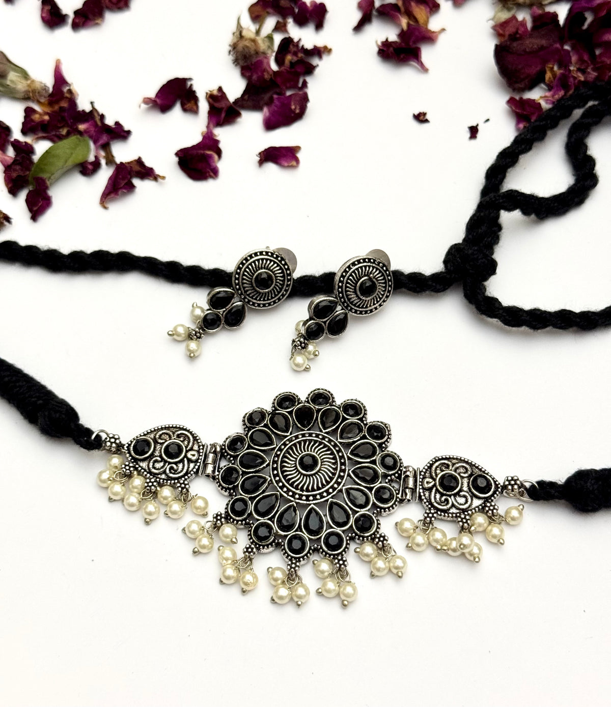 Premium oxidised Choker set