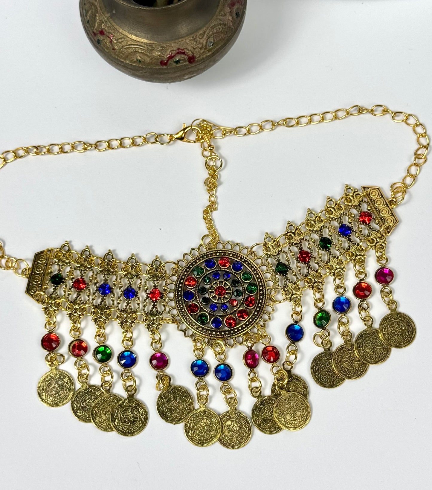 Oxidised German Silver Mathapatties