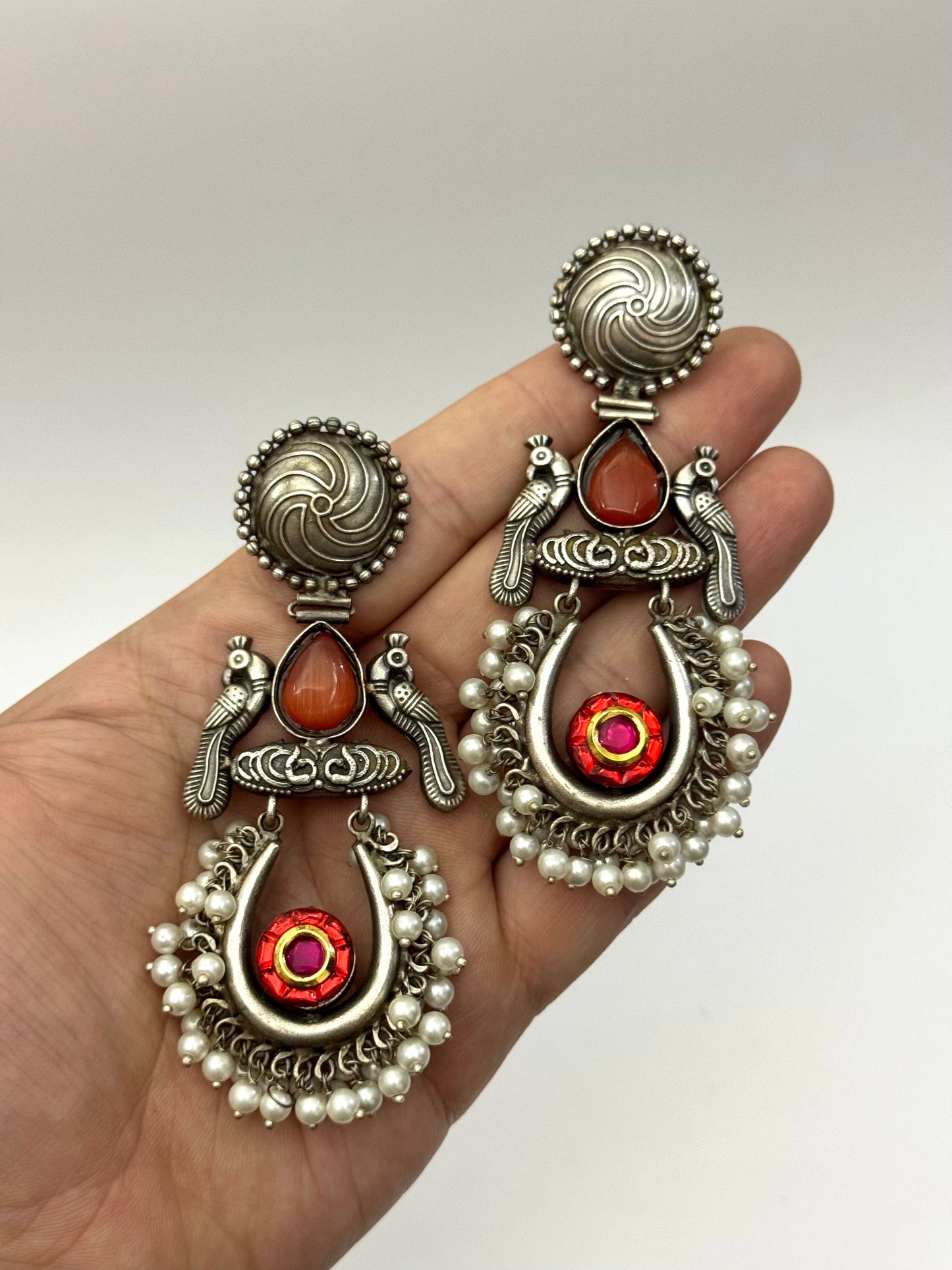 Premium Oxidised Layla Earrings