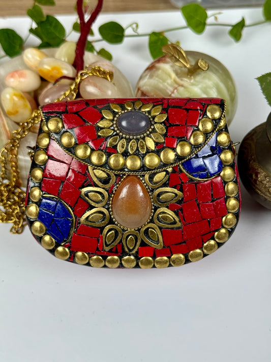 Mini Handmade Nepali clutch