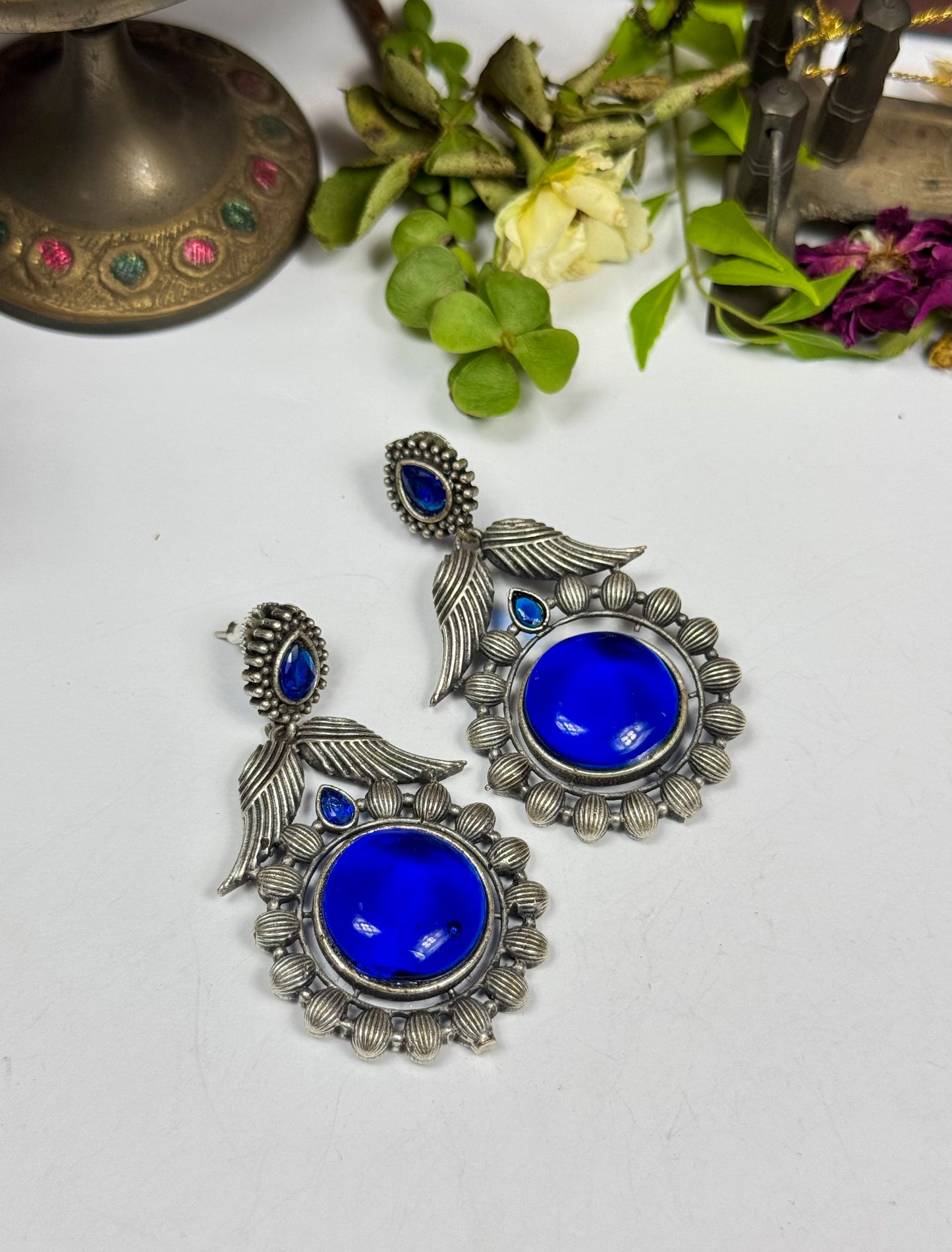 Premium Oxidised Anissa Earrings