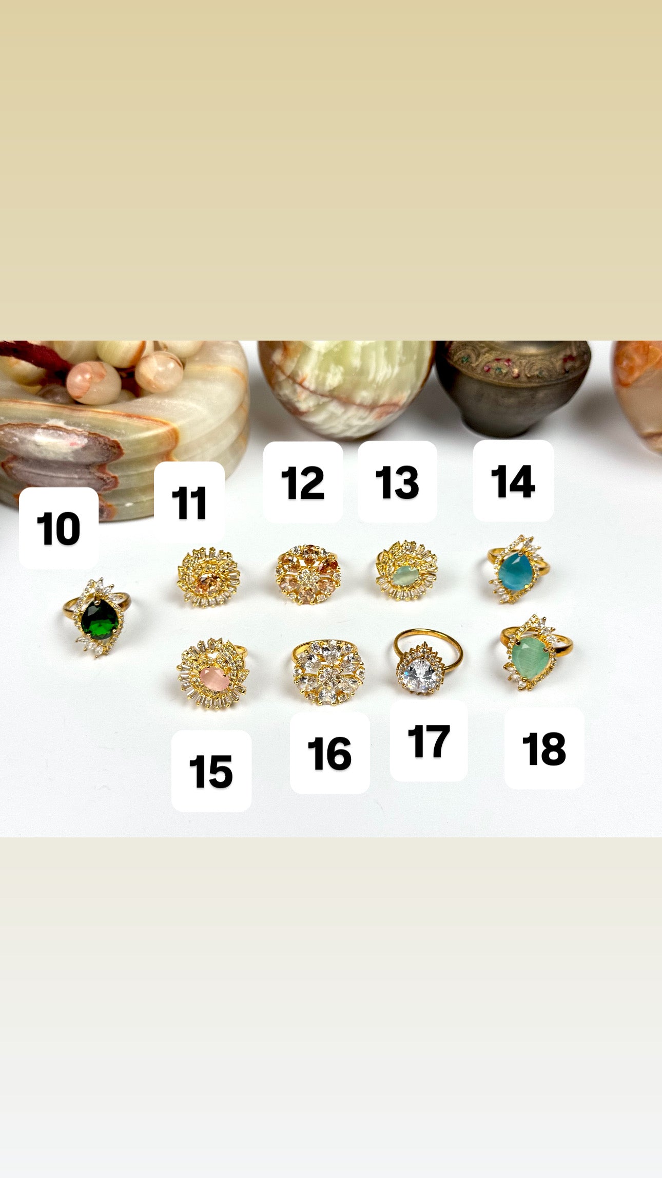 Premium Adjustable Zarcon Rings