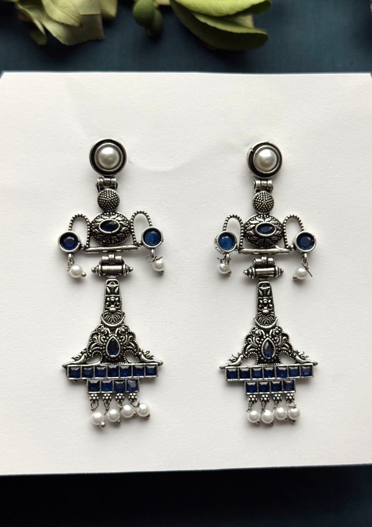 Premium Brass made Oxidised Earrings