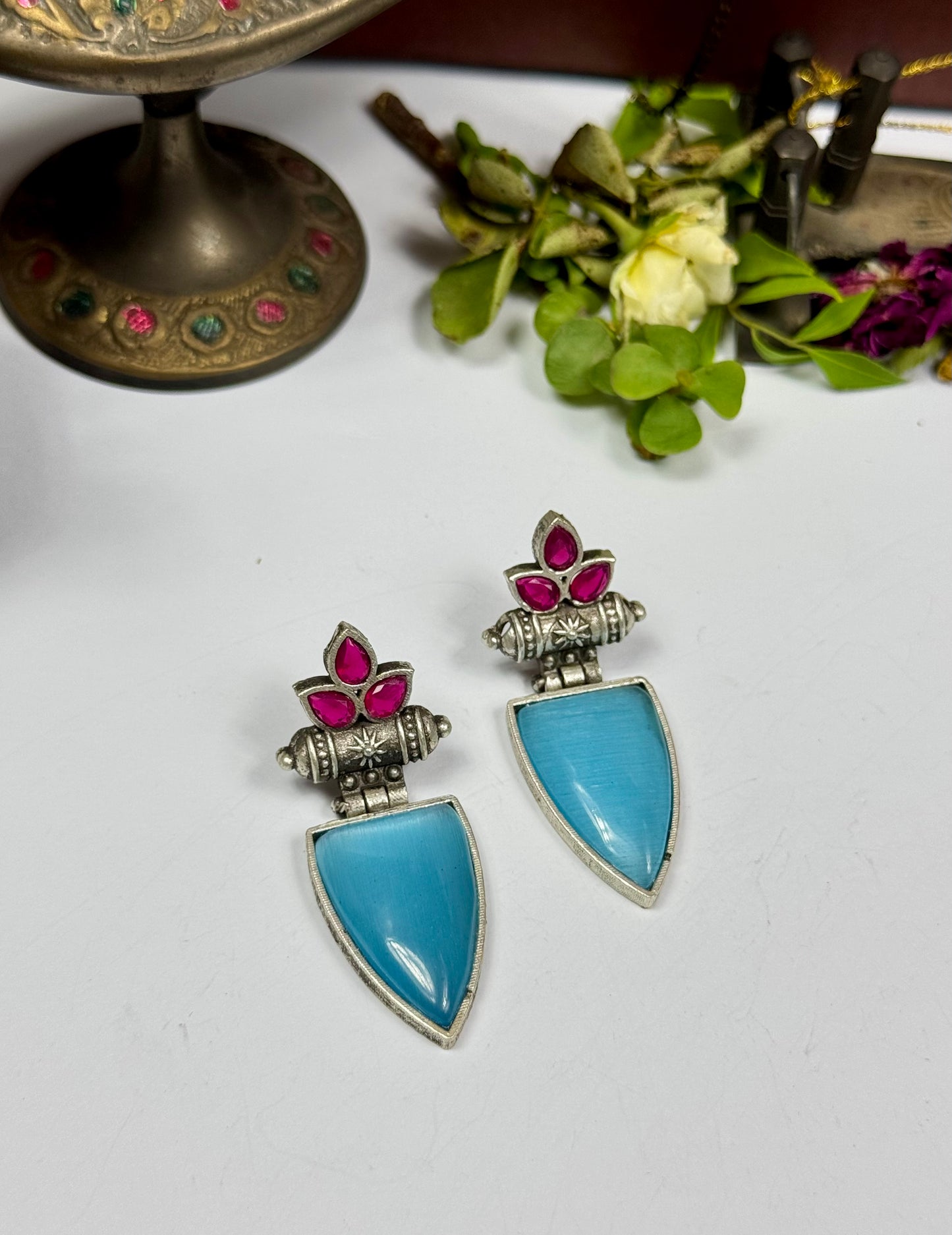 Premium Oxidised Tehzeeb Earrings