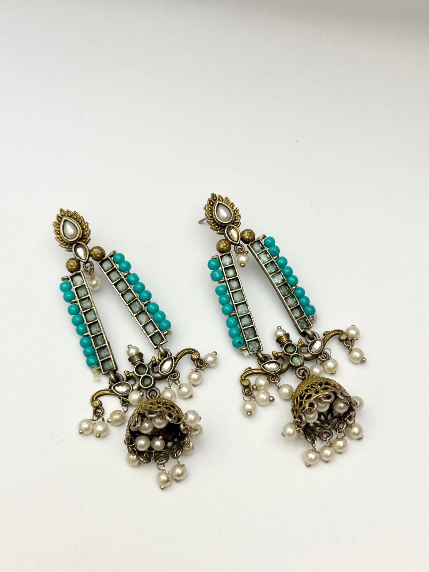 Premium Brass made Oxidised Jhumka
