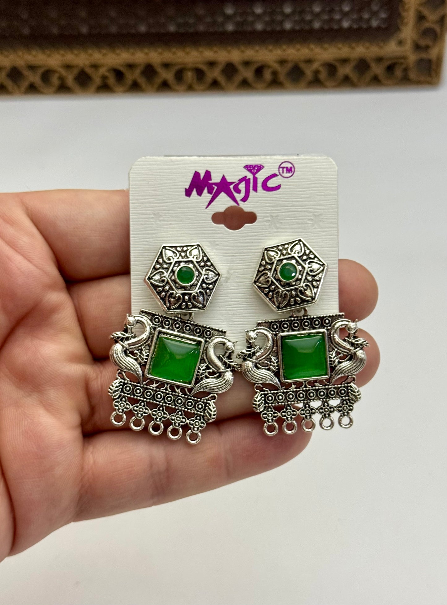 Chinese in budget Oxidised Earrings