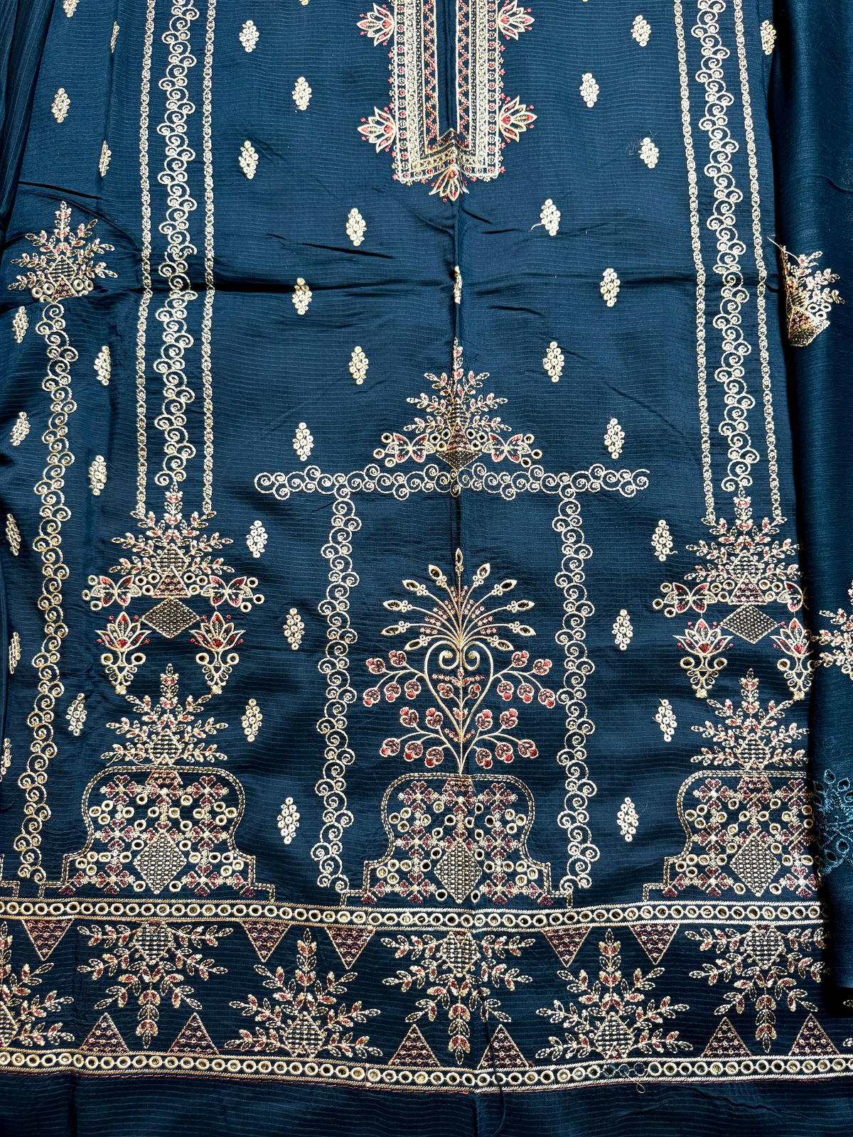Libas-e-Shireen A+ Quality orignal Khadder 3 Pcs Embroidered Suit