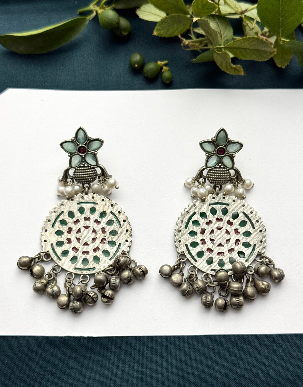 Premium Brass made oxidised Earrings