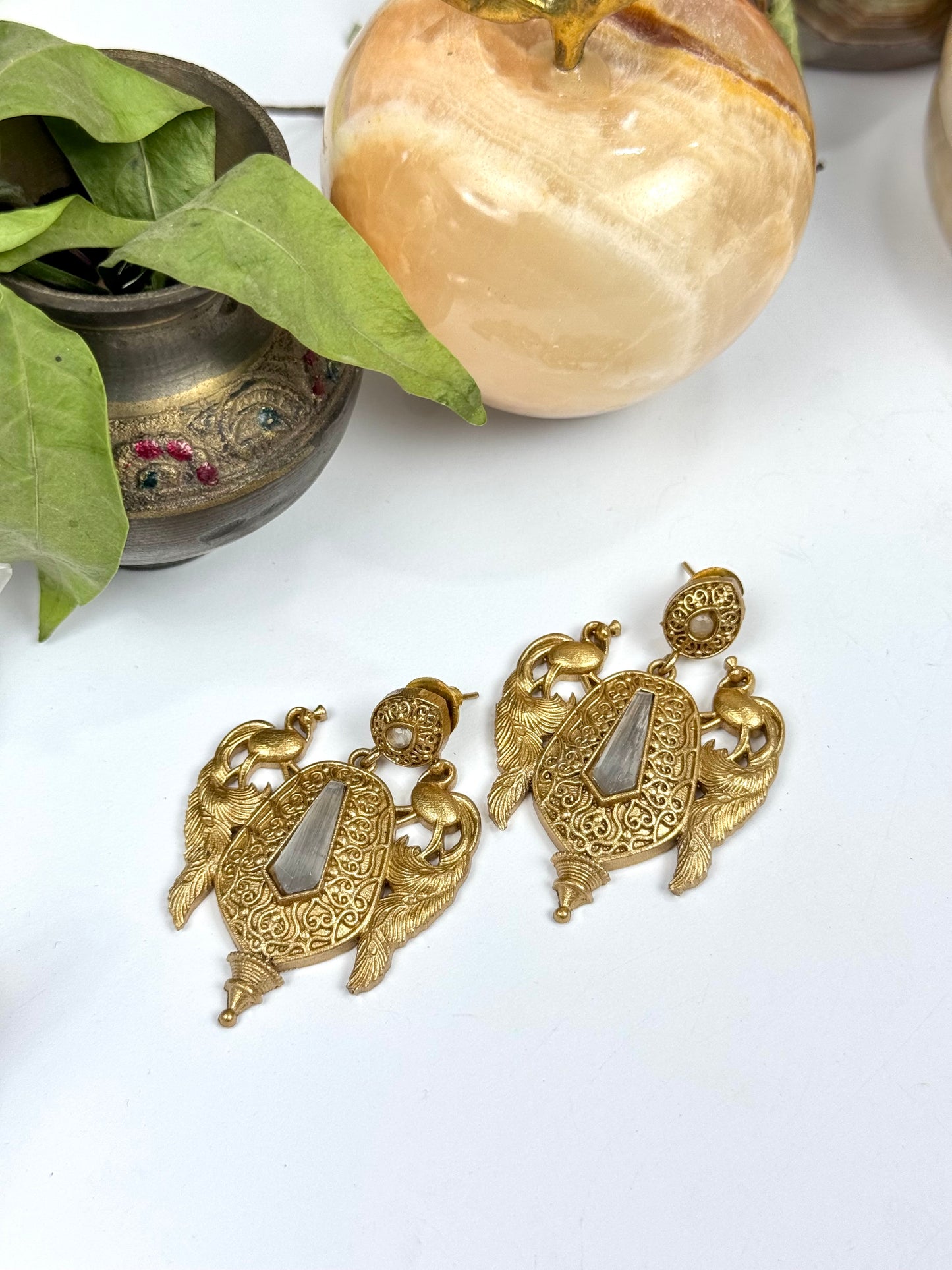 Premium Brass made oxidised Earrings