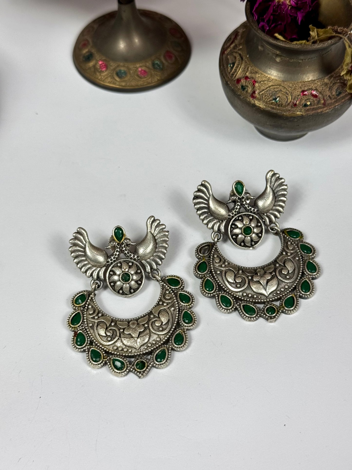 Premium oxidised Zeba Earrings