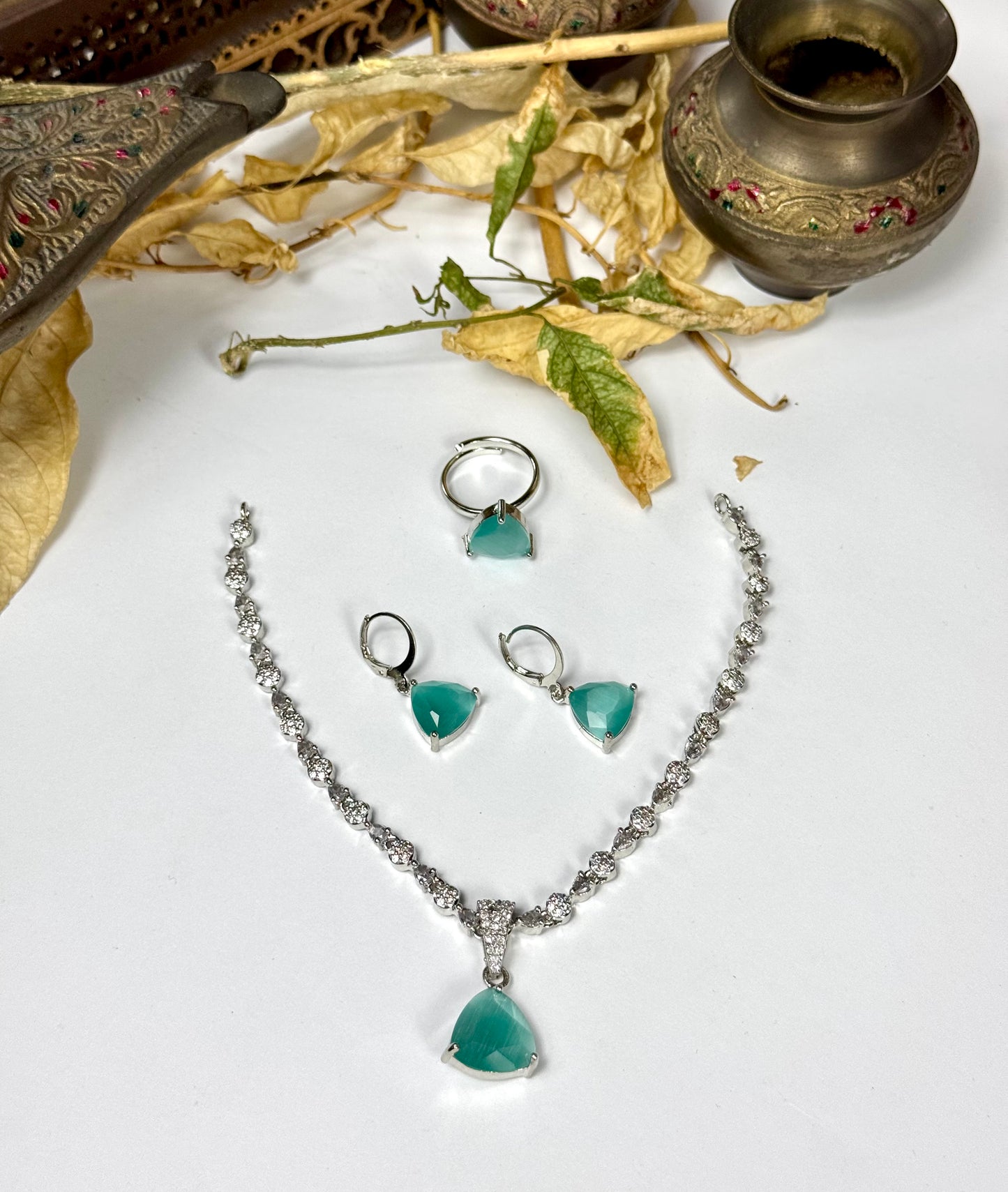 American Diamond 1 karat Necklace sets