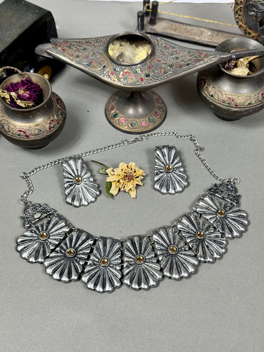Oxidised Necklace set