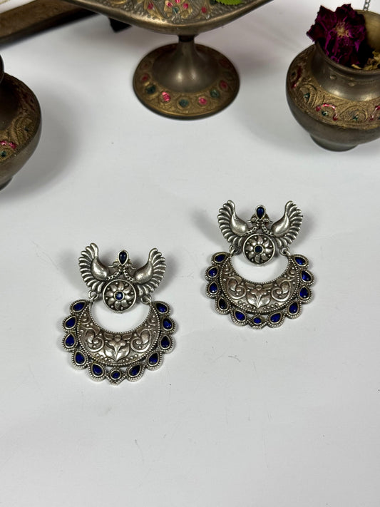 Premium oxidised Zeba Earrings
