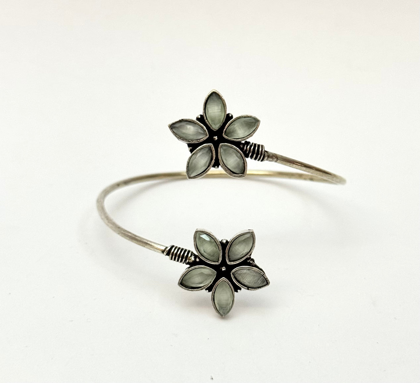 Oxidised openable Bangle